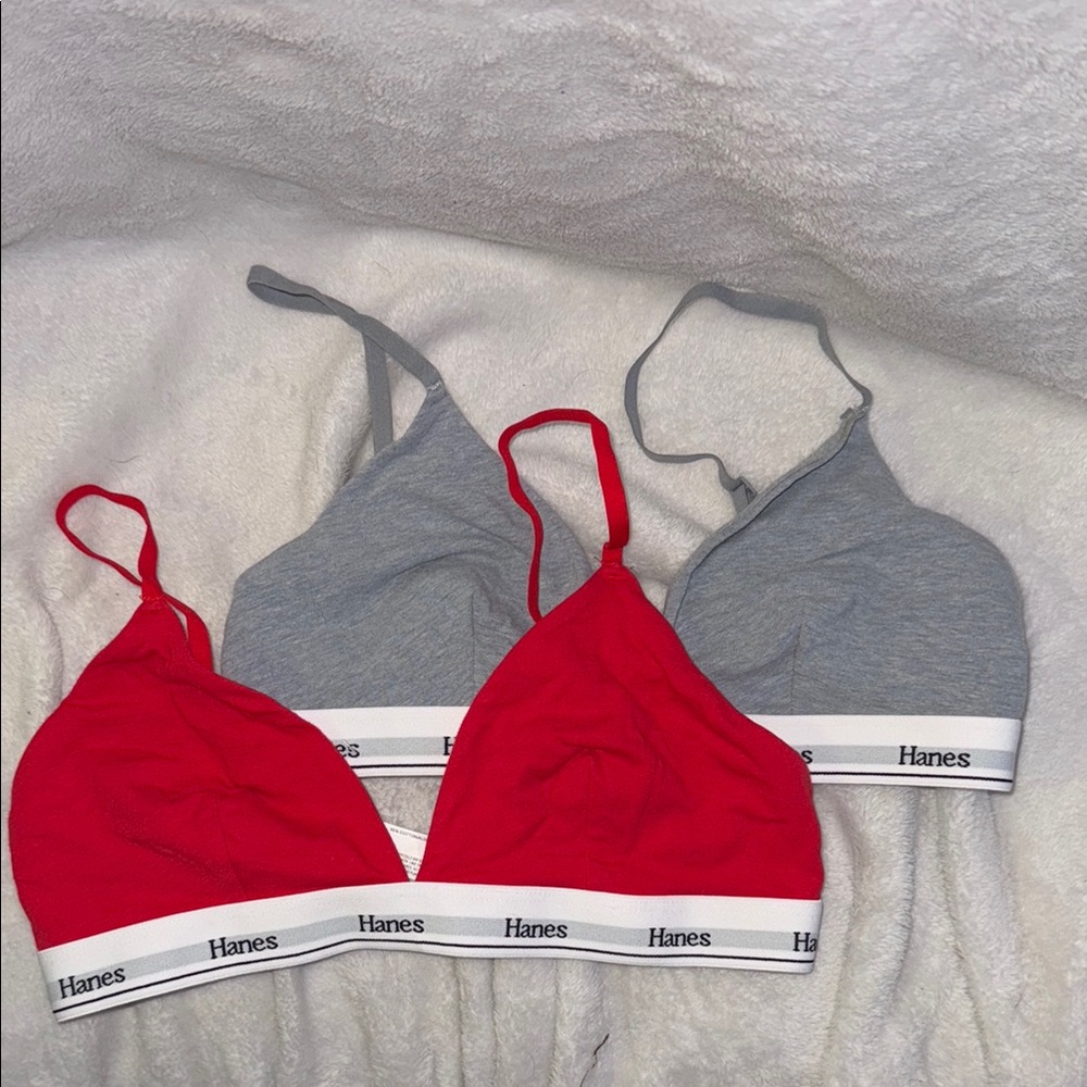 Hanes Women's Intimates Set - Red and Gray